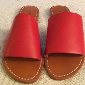 2/$15 Brand New Red leather slip one